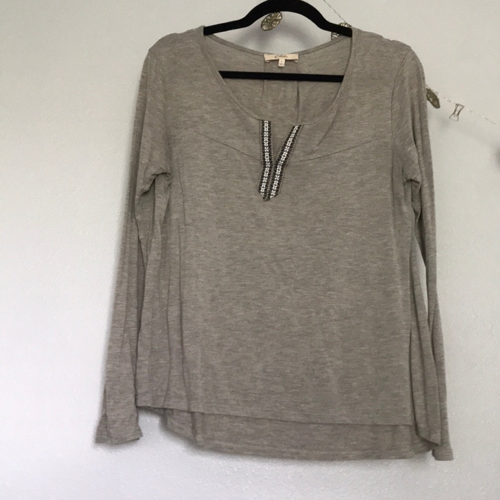 Boho grey top